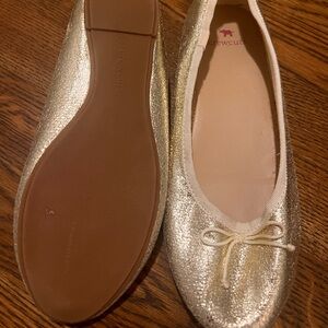 Crewcuts Metallic Silver Flats